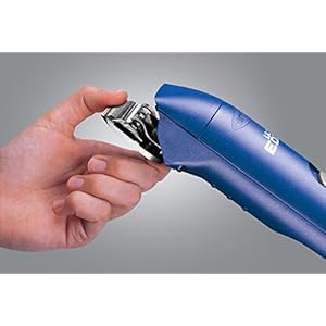 Andis – 23275, Ultra Edge Detachable Blade Clipper – Super 2-Speed Rotary Motor with Minimal Noise, 3400-4400 Strokes per Minute, Includes 14-Inch Heavy-Duty Cord – for Dogs, Coats & Breeds, Blue