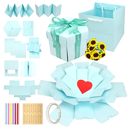 Amazon | サプライズボックス ギフトボックス 組み立て式 写真が貼れる