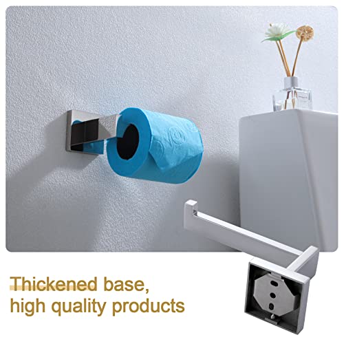 Image of KOKOSIRI Toilet Paper Holder Chrome Toilet Roll Holder for Bathroom Kitchen Washroom T-304 Stainless Steel Wall Mounted, Polished Finish, B2003CH