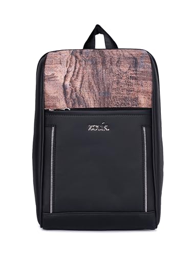 Image of ZOUK Olina Daypack for Women - Convertible Backpack with Laptop & iPad Compartments | Stylish Handcrafted Office & Travel Bag with Water-Resistant Lining & Dual Straps |