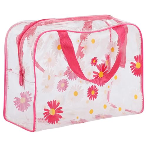 PYEUIFT Beauty Case Trasparente, Beauty Case da Viaggio Borse da Toilette Sacche Trasparenti da Aereo Trousse Trucchi Wash Bag Grande Capacità Trousse da Viaggio Donna