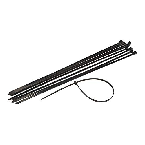 Heat Stabilized UV Nylon Cable Zip Ties [Pack de 100] – 14 in., 120lbs, Negro, Bridas de Nylon de Alta Resistencia miniatura 5