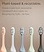 SURI Recyclable Plant-Based, Electric Toothbrush Heads - Built-in Tongue Scraper, Long Lasting Replacement Heads | Compatible Only Sonic Electric Toothbrush - Sunset Bloom, Pack of 3