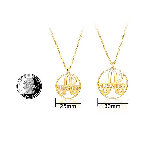 Asher Necklace Personalized Name Necklace Custom Monogram2