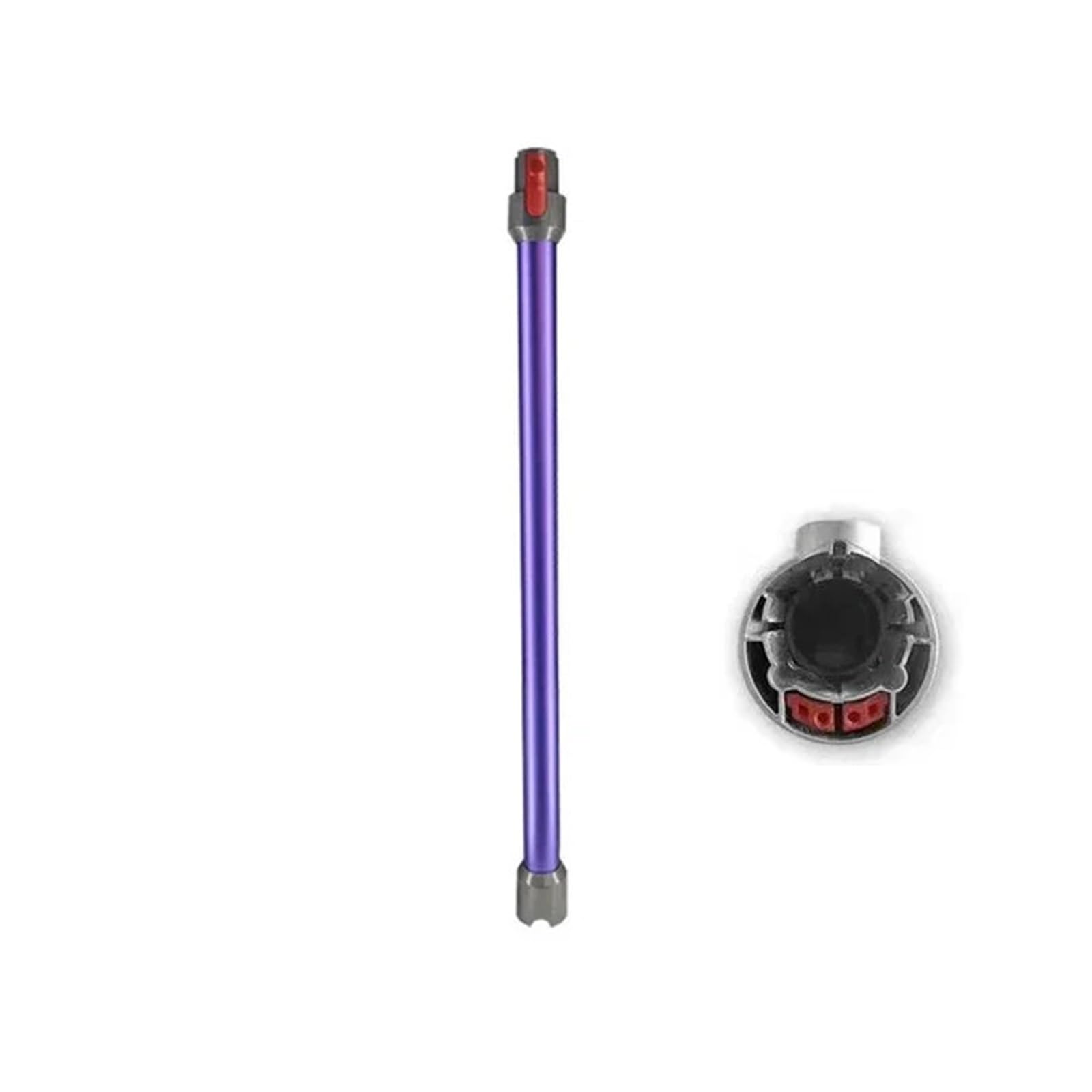 Barre de tuyau droite, barre de libération, tube de baguette, pièces de rechange pour aspirateur, tige d'extension compatible avec Dyson, V6 DC58 DC59 DC61 DC62 (violet B)