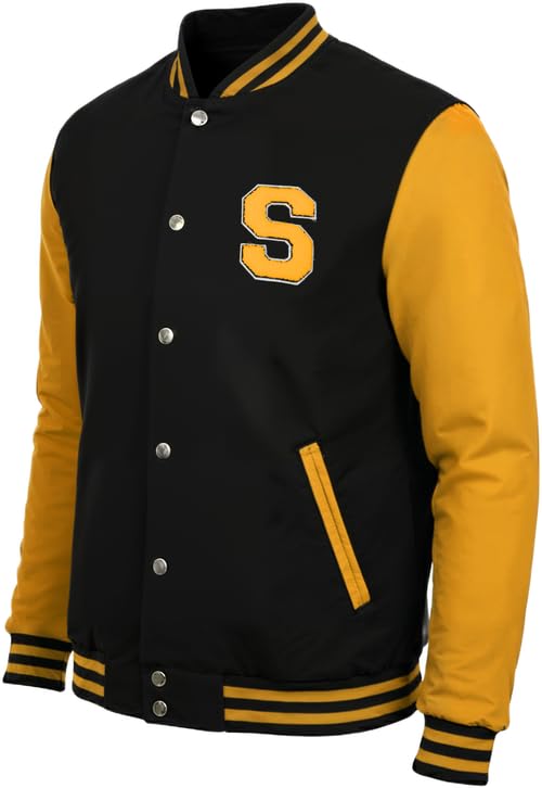Image of Decrum Letterman Jacket Men - Casual High School Baseball Varsity Style Mens Bomber Jackets