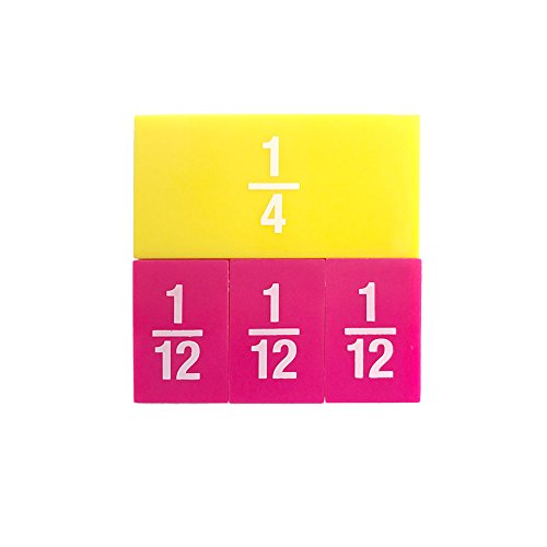 EAI Education Fraction Tiles with Tray: Set of 51