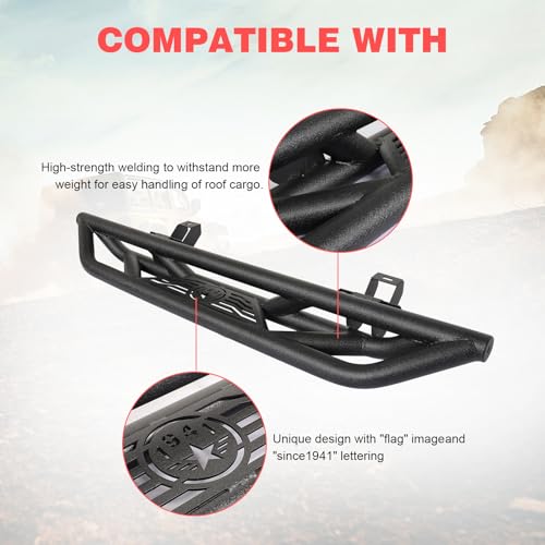 Estribos para Jeep Wrangler JL 2018-2024 2 puertas Negros miniatura 4