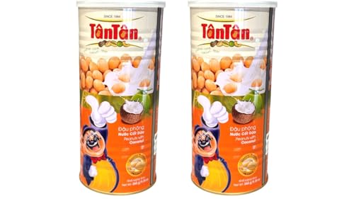 Image of 2 Packs - Coconut Peanuts - Dau Phong Nuoc Cot Dua - 9 Oz per Can with 2 Cans per Order