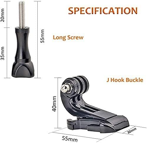 Image of HOJI Phone Bike Mount Adapter Kit - Universal Cell Phone Holder Clip with Go- Pro j-Hook, Flat & Adhesive Mounts, Thumbscrew