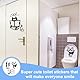 COYUN 6 Stück Wc Aufkleber Wandaufkleber Aufkleber Wc Sitz Toilettensitz Wandtattoo In Deiner Deckel SchließEn Wand Aufkleber Sticker