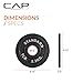 CAP Barbell 2-Inch Olympic Grip Plate, 5-Pounds