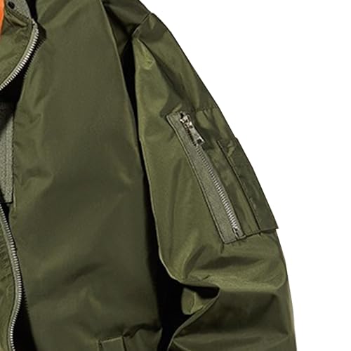 Veste bomber homme chaude imperméable décontractée ample XL - 4