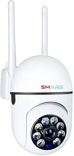 smars 3 MP Full HD WiFi IP PTZ Camera | Motion Detection | 360° Pan & Tilt | Two Way Talk | Color Night Vision | IP66 Wate... Price In India