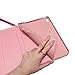 Case for Samsung Galaxy Tab S10 FE/ S9 FE 5G 10.9 Inch/Tab S9 11 Inch, Glitter Sparkly PU Leather Crown Bling Folio Cover with Pencil Holder Multiple Viewing Angles (Pink)