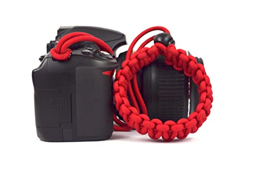 Image of Paracord Wrist Strap for robust hand grip to hold all DSLR camera /heavy gear /Binocular