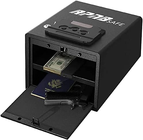 RPNB Gun Safes for Pistols Quick-Access Handgun Safe Safety Device with RFID Instant Access Pistol Safe for Securely Storing Firearms Valuables Gun