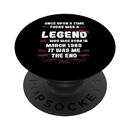 Érase una vez una leyenda. Marzo de 1989 Cumpleaños PopSockets PopGrip Intercambiable