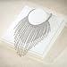 Flyonce Rhinestone Collar Necklace, Sparkly Crystal Long Tassel Fashion Statement Necklace Party Jewelry Accessories for Women