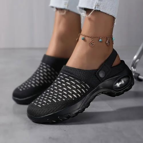 Generic 2024 New Air Cushion Orthopedic Sandals for Women Slip on Shoes Outdoor Walking Shoes for Women Mesh Wide Width Sandals2