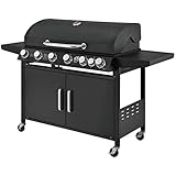 ✅ Beständige Materialien – Der matt-schwarze Grill ein echter Hingucker; aus robustem Stahl gefertigt; Brenner und Grillrost aus Edelstahl; Ihre Gäste werden Sie beim nächsten Barbecue beneiden