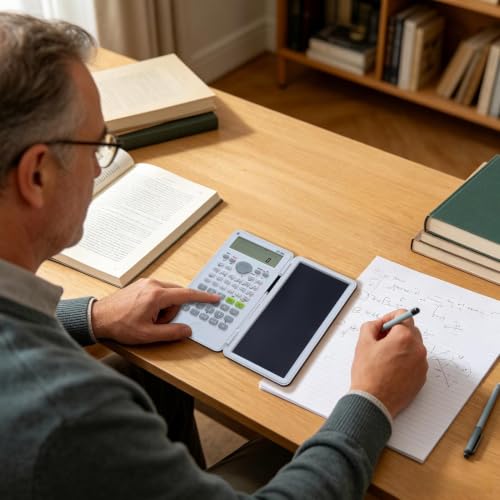Calculadoras científicas multifuncionales plegables de contabilidad para profesores 2
