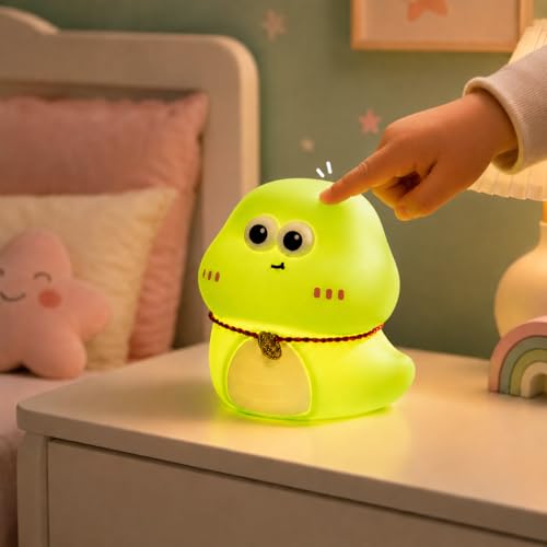 Image of One94Store Cute Snail Shape Silicone Electronic Toy for Kids, 7 Color Changing LED Squishy Soft Touch USB 1200mAh Rechargeable Toy, Ideal for Bedroom, Nursery Decor & Gift for Children