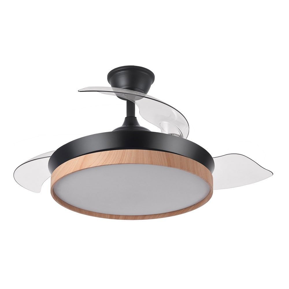 FABRILAMP AKUNADECOR Fan Black With DC Motor Model Evros S Folding Blades