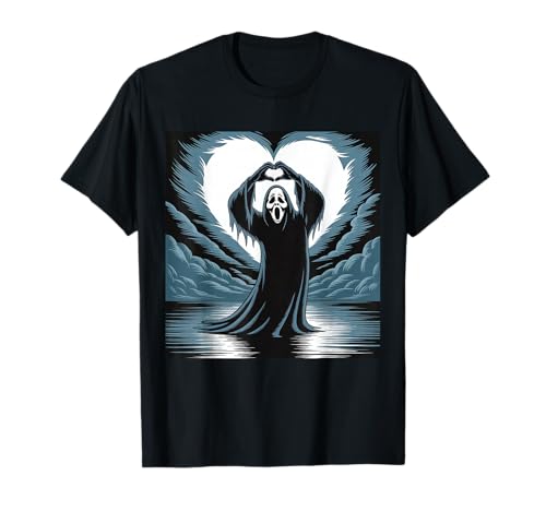 Funny Spooky Season Ghost Scary Face Horror Halloween T-Shirt