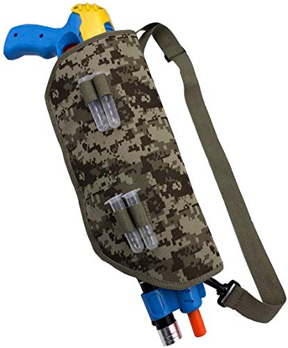 Flymer Sheath Holster for Bug-A-Salt 2.0 3.0, Bug Salt Gun Holster with 4 Salt Ammo Containers (Camouflage)