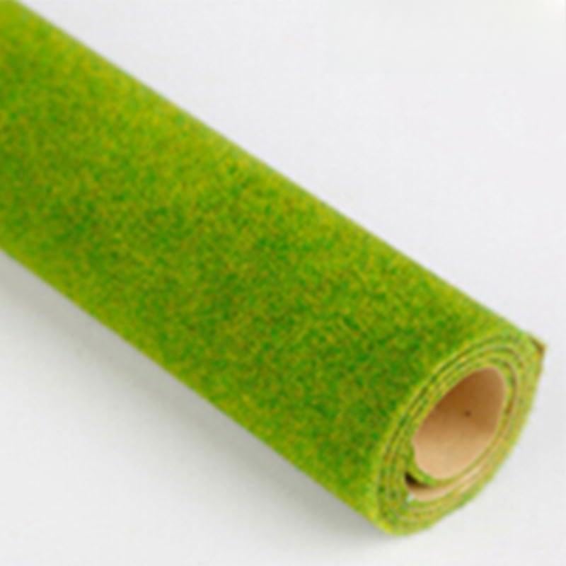 NINMORTH Grass Landscape Mat Roll Wargaming, Model Railway & Diorama Scenery Paper, 33 cm x 100 cm, Green