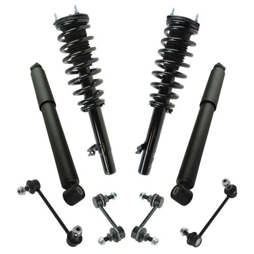 Image of TRQ Front and Rear Suspension Kit Complete Strut & Coil Spring Assembly Shock Absorber Sway Bar Stabilizer Link Compatible with 2009-2013 Mazda 6