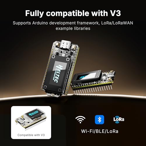 Image of Heltec ESP32 LoRa V4 Dev Board with Display GNSS, Pre-soldered