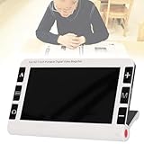 Lupa de video digital portátil de ayuda de lectura electrónica de 7 pulgadas para personas con discapacidad visual degeneración macular baja visión, zoom de 2 x 32 veces y 19 modos de color