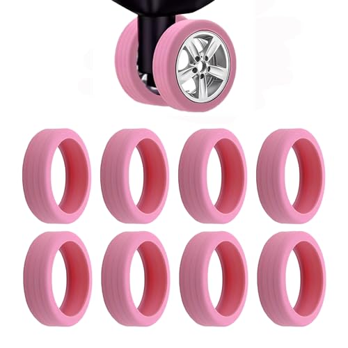 YaLiyA Fundas de Ruedas de Maleta de Equipaje Protector Ruedas Maleta Cubierta de Silicona para Ruedas de Equipaje para Ruedas de Maleta para la mayoría de Ruedas giratorias de 8 Ruedas giratorias