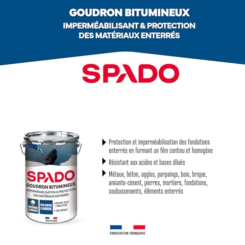 Goudron bitumineux Spado 4L pour étanchéité des surfaces - 2