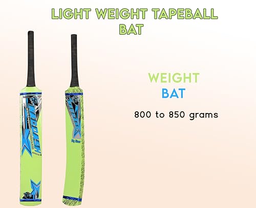 image for 34” Lightweight Bat for Tape Ball & Soft Tennis Ball Cricket Bat for