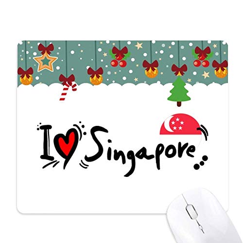 Alfombrilla para ratón de la bandera de Singapur, mouse pad para ordenador con diseño original