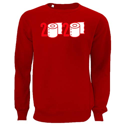 Pull Papier toilette Crisis rouge XXL parfait pour vos soirées chill à la maison
