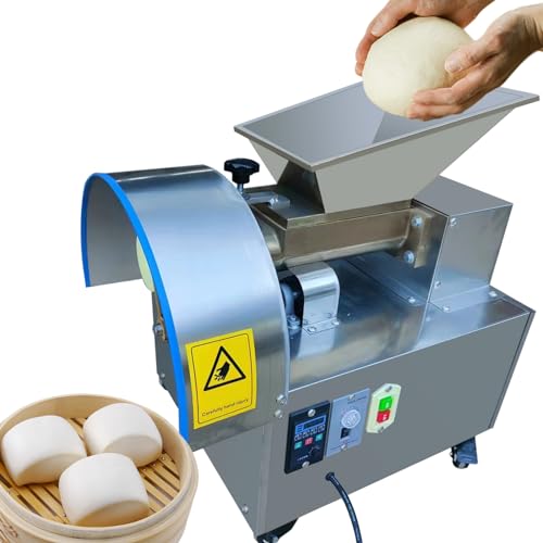 TXMACHINE Commercial Dough Divider Electric Quantitative Dough Cutter Stainless Steel Dough Ball Maker for Bread tortilla Pizza biscuit with adjustable speed (1-100g, 110V/60HZ)