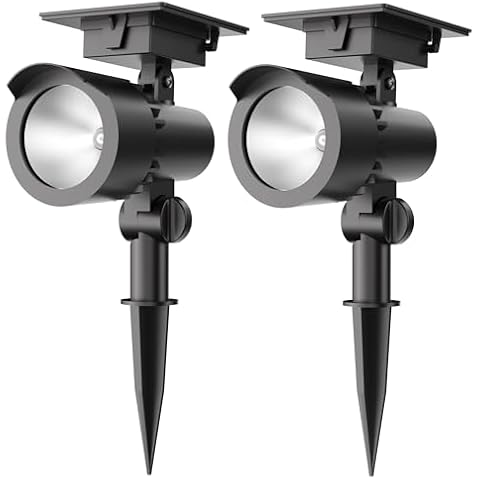 JJX Solar Spotlights for Outdoor Use Cover