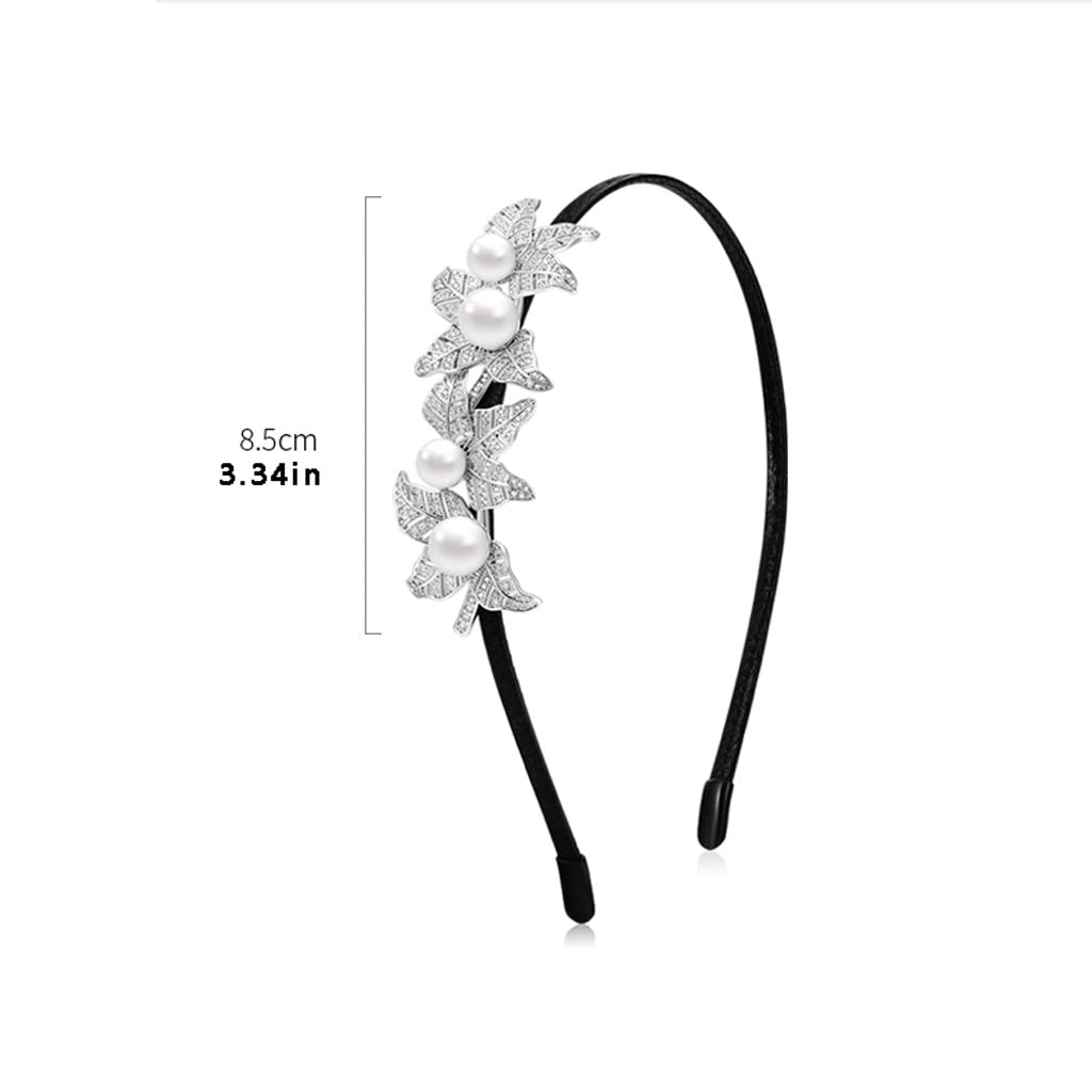 Bobinas Para El Cabello Con Cola De Caballo Gomas Damas de temperamento soplan pelo con peinado de perlas de cristal con peinado de pelo de ratán for cumpleaños Bobinas para el cabello con cola de cab