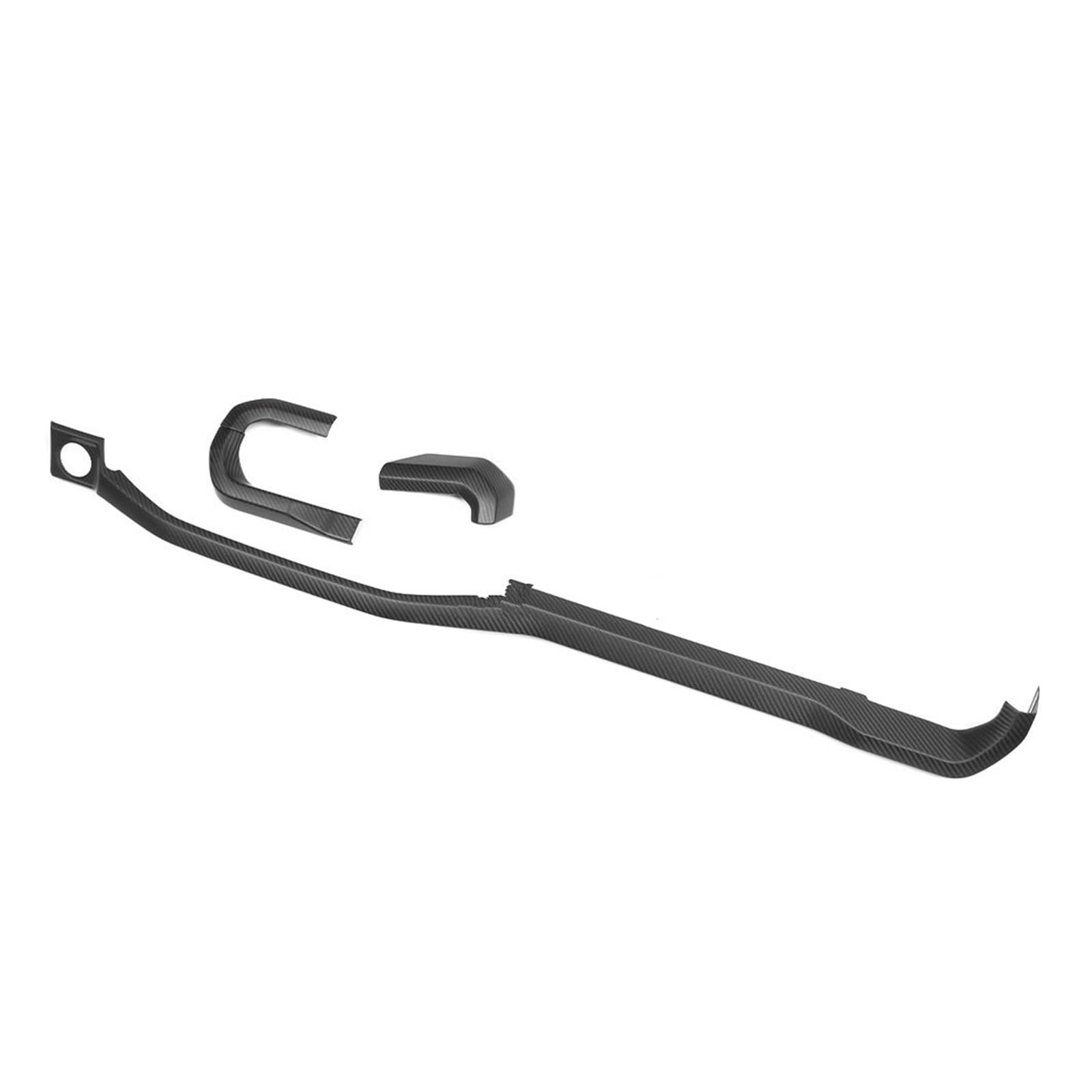 Interior Trim for F150 for Raptor for F 150 for Lariat 2024 2025 Interior Central Dashboard Panel Cover Trim Strip LHD Cover Trim Sticker(Matte Carbon)