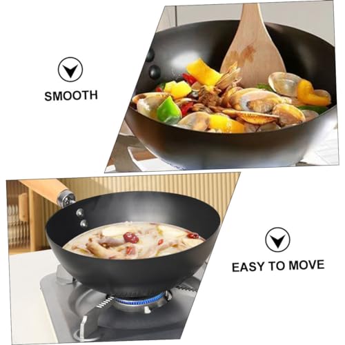 Sartén wok antiadherente pequeño OUNONA para cocina miniatura 5