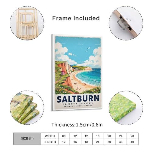 Poster Saltburn aquarelle vintage, idée cadeau déco esthétique