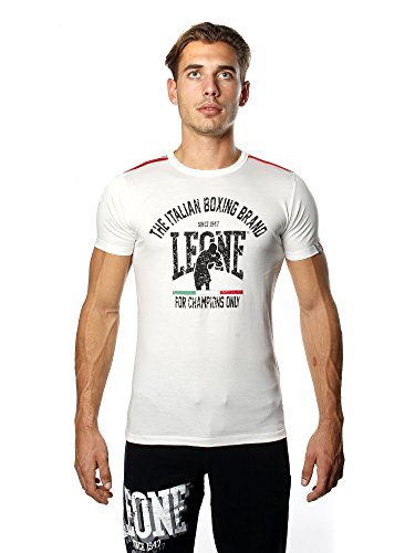 León 1947u00a0Apparel Sport Fight Activewear lsm747, Camiseta para Hombre, Hombre, Sport Fight Activewear LSM747, Bianco, XL