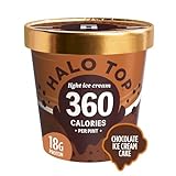 Halo Top Chocolate Ice Cream Cake Light Ice Cream Pint, 16 fl oz