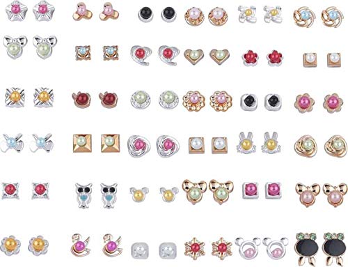SILVER SHINE Stylish Multi Designs Stunning 36 Pair of Earrings For Women/Girls (White) (B0BGP7VGFM) Amazon Price History, Amazon Price Tracker