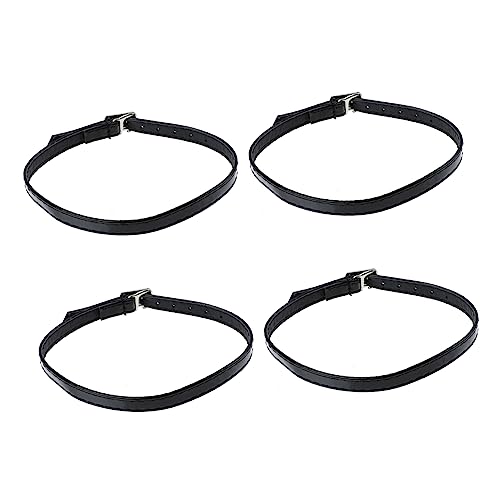 FOMIYES Djustable High Heel Shoe Straps 2 Pairs Imitation Leather Bungee for Women