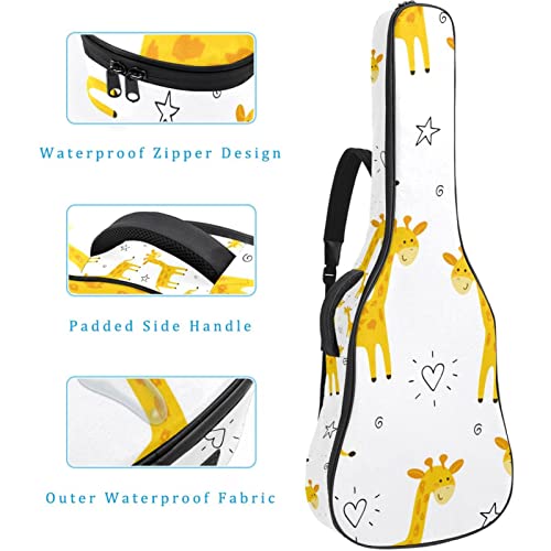 Sac à dos guitare acoustique imperméable housse rembourrée classique - 4